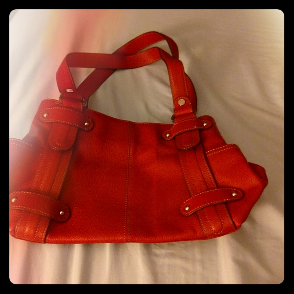 Orange tignanello purse